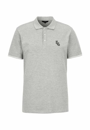 WITH COLLAR - Poloshirt - grey melange