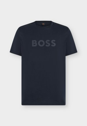 BOSS, TE LOGO - T-shirt basique - dark blue
