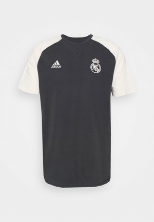 REAL MADRID TEE - Article de supporter - carbon/chalk white