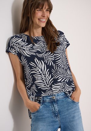 Cecil, DROPPED SHOULDER SHIRT MIT PRINT - T-shirt imprimé - universal blue