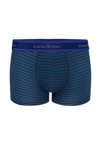 Niewybrane, green with blue stripes