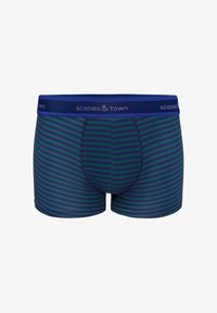 Niewybrane, green with blue stripes