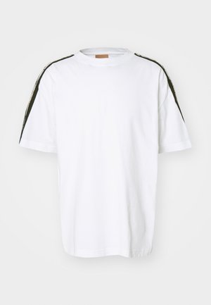 Missoni SHORT SLEEVE - Nyomott mintás póló - white base/multi beige tones