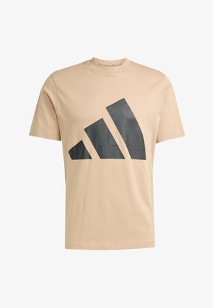 adidas Sportswear, ESSENTIALS BIG LOGO - T-shirt con stampa - beige