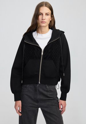 HOODY - Mikina na zip - black
