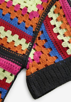 Next SHORT SLEEVE CROCHET CREW NECK  - Print T-shirt - bright multi
