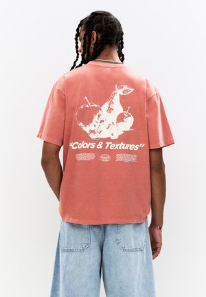 FRUIT GRAPHIC WITH SLOGAN  - Print T-shirt - red