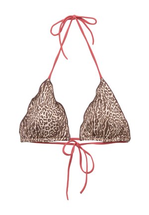 PULL&BEAR ANIMAL PRINT - Haut de bikini - red
