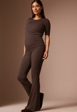 Next, MATERNITY FLARE LEGGINGS - Leggings - Hosen - chocolate brown