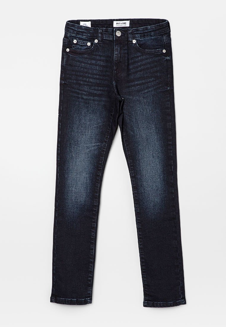 ONLY & SONS junior Slim fit jeans donkerblauw