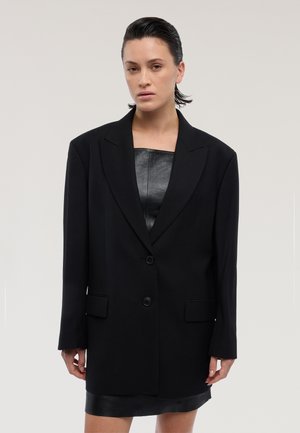 Halflange jas - black milano