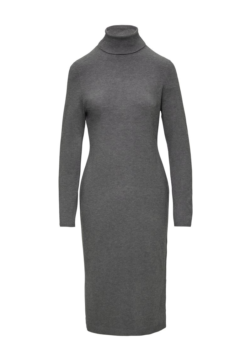 s.Oliver Gebreide jurk grijs gemêleerd s.Oliver Gebreide jurk grijs gemêleerd