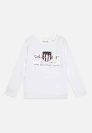 GANT ARCHIVE SHIELD UNISEX - Pikkade varrukatega topp - white