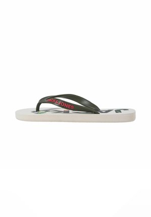 Jack & Jones Junior FLIP FLOPS - Čevlji za na bazen - olive night