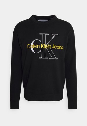 TWO TONE MONOGRAM UNISEX - Felpa - black