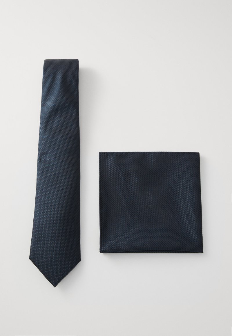 BOSS TIE SET - Kabatas lakatiņš - dark blue