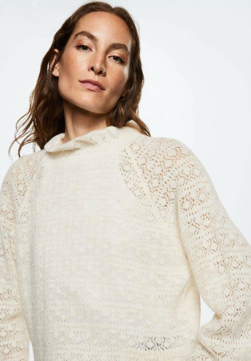 Mango FESTA - Jumper - ecru/off-white 