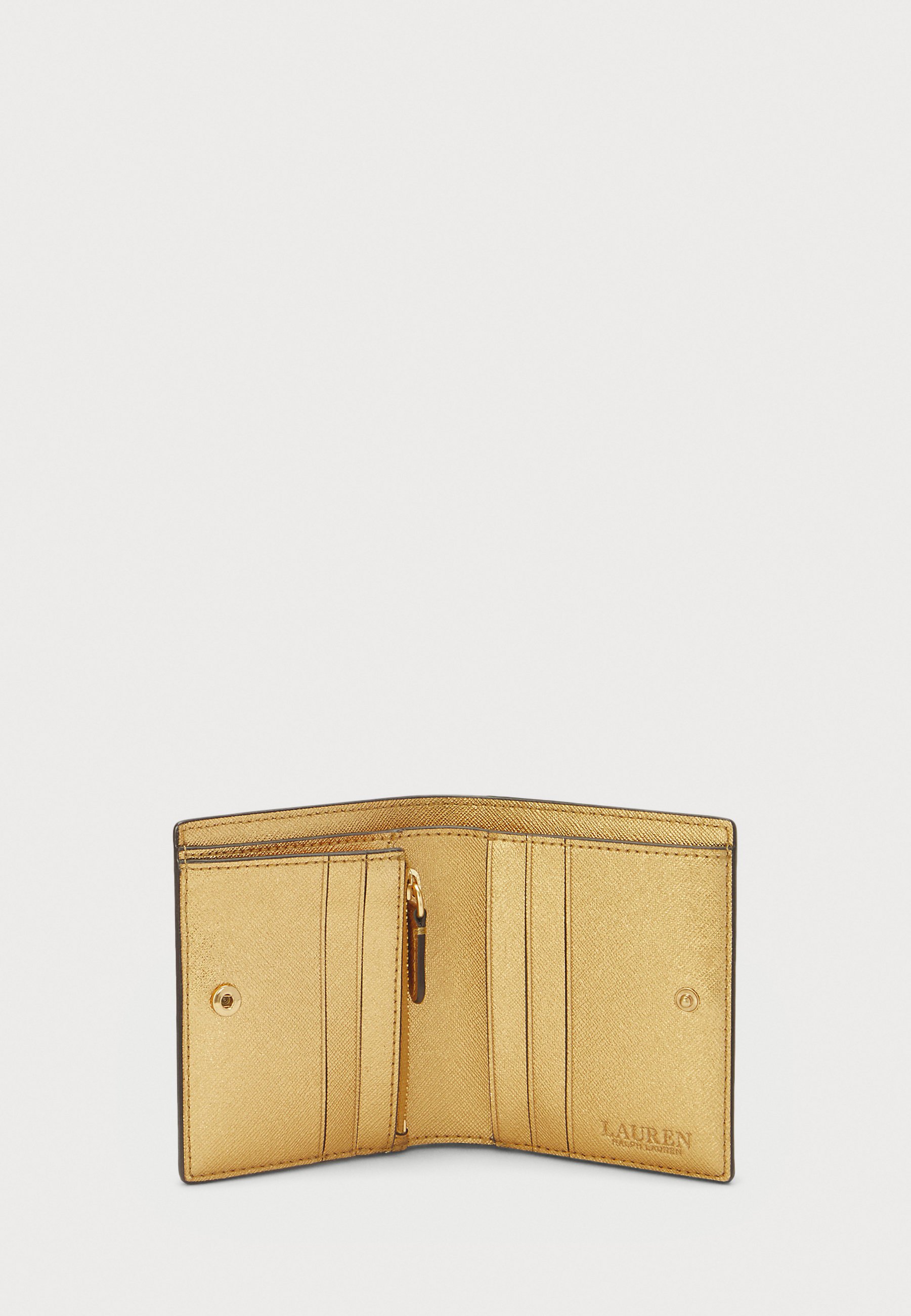 Lauren Ralph Lauren CROSSHATCH LEATHER COMPACT WALLET - Wallet