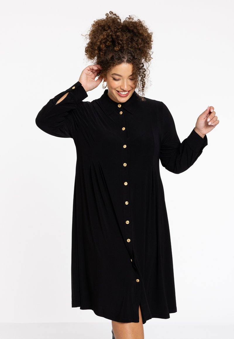 YOEK Blusenkleid - black