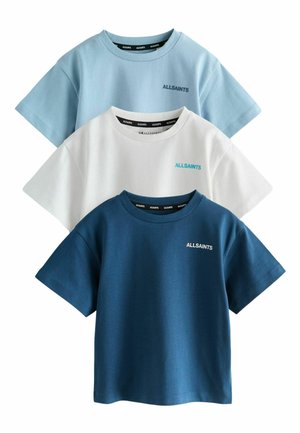 REGULAR FIT - LOGO CREW RELAXED YOUNGER 3 PACK  - T-shirt basique - blue