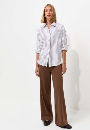 New Look, WIDE LEG TROUSERS - Pantalones - dark brown