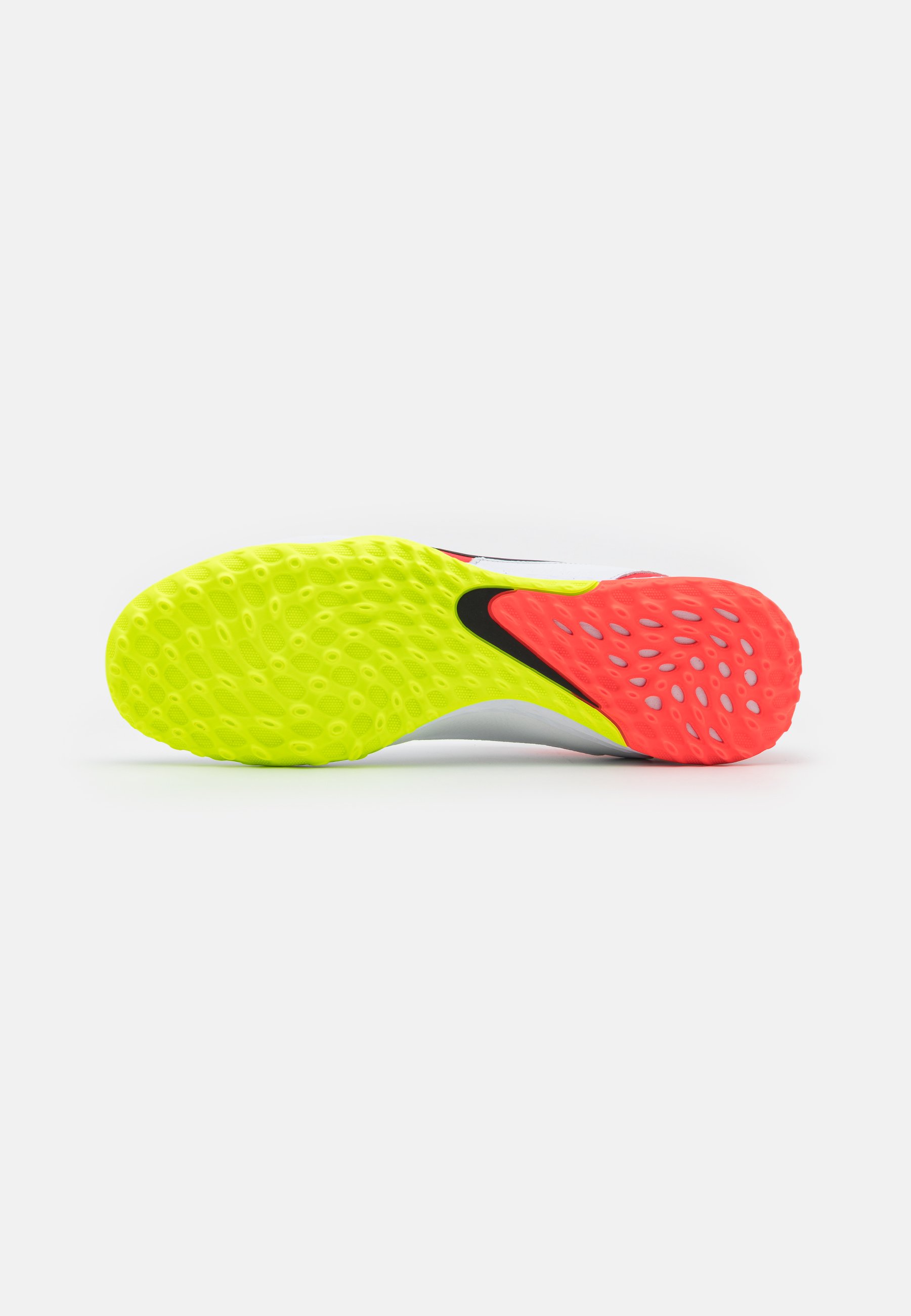 Nike Performance REACT TIEMPO LEGEND 9 PRO TF - Fußballschuh Multinocken -  white/volt/bright crimson/weiß - Zalando.de