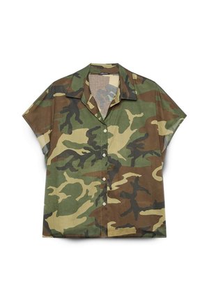 Fiorella Rubino, CAMICIA CAMOUFLAGE - Blusa - verde militare