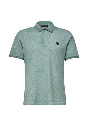 Street One MEN, SHORT-SLEEVE POLOSHIRT IN A GARMENT DYE LOOK - Polo - caribbean green