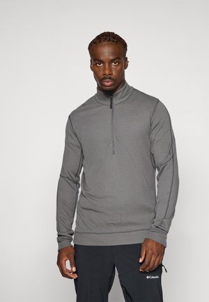 MEN WANDER HALF ZIP - Svetrík - obsidian