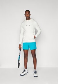 Fila ROBIN - Majica s kapuljačom i patentnim zatvaračem - white alyssum