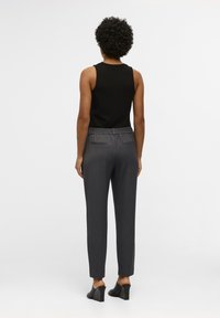 Object OBJLISA SLIM PANT - Broek - medium grey melange