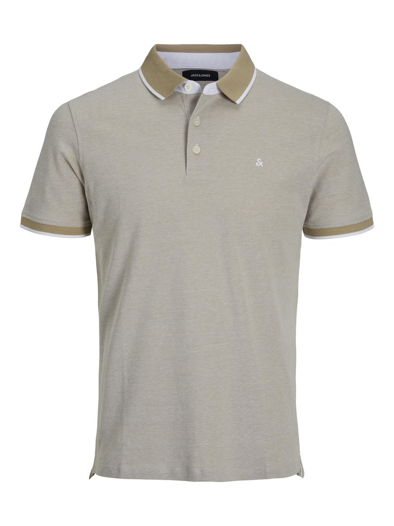 Jack Jones JJEPAULOS SS NOOS Polo shirt crockery/beige Zalando