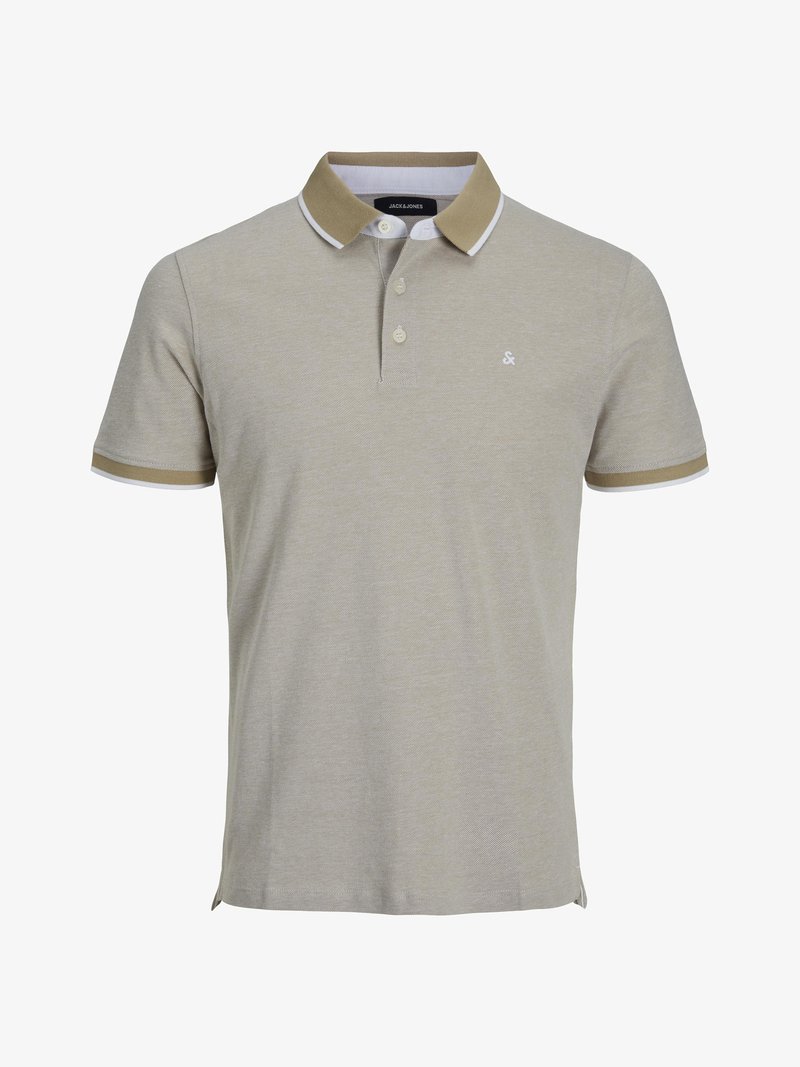 Jack Jones JJEPAULOS SS NOOS Polo shirt crockery/beige Zalando