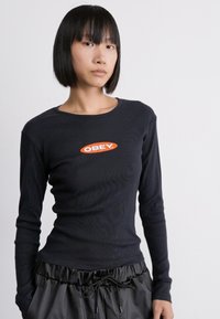 Obey Clothing OVAL - Ilgarankovis viršutinės dalies drabužis - black