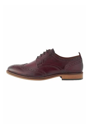 CONTRAST BROGUES FIT - REGULAR FIT - Veterschoenen - burgundy red