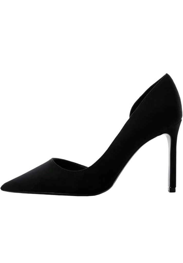 black luxury heels
