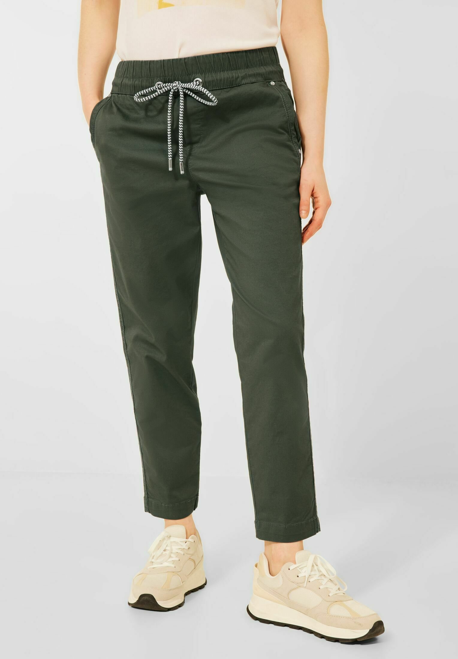 Street One LOOSE FIT - Pantaloni - grün/oliva - Zalando