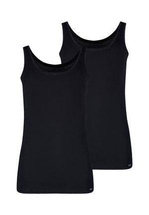 ESSENTIALS 2-PACK - Unterhemd/-shirt - black