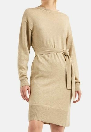 Strickkleid - gold-coloured