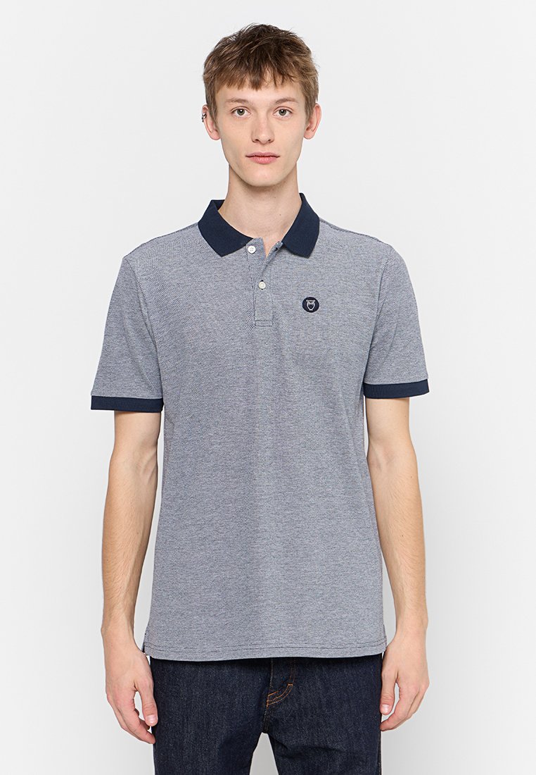 KnowledgeCotton Apparel Poloshirt blauw KnowledgeCotton Apparel Poloshirt blauw