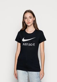 Nike Sportswear W NSW TEE JDI SLIM - Triko s potiskem - black/white