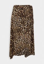 Pctala Wrap Skirt Beetroot Purple Aop