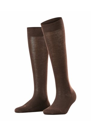 SENSITIVE LONDON SOFT-TOP SUITABLE FOR DIABETICS - Kniestrümpfe - dark brown