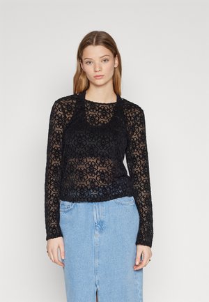 VILA VIMOLA TOP - Μπλούζα με μακριά μανίκια - black