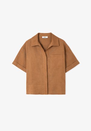 Ipekyol, Button-down blouse - tobacco