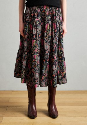 MIDI SKIRT - Φούστα σε γραμμή Α - multi-coloured