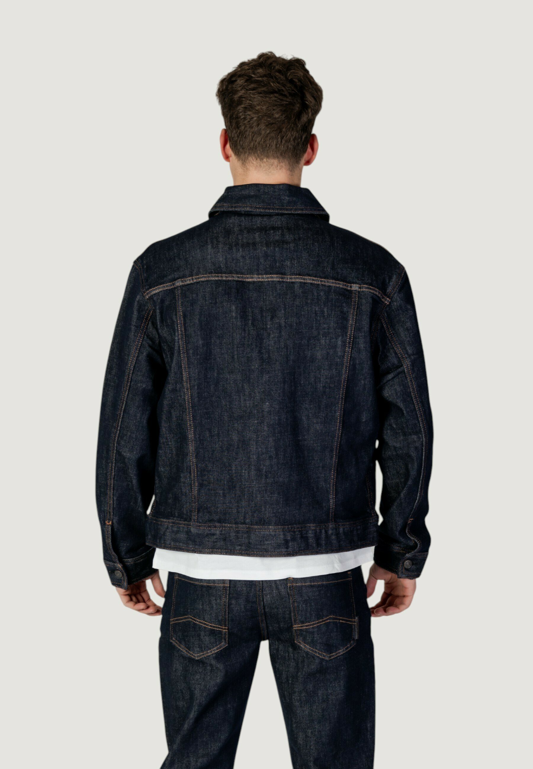 Armani Exchange Denim jacket - dark denim/blue - Zalando.co.uk