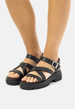 Sandales à plateforme - guanshun black
