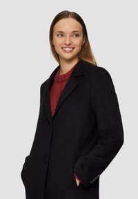 s.Oliver MIT REVERSKRAGEN - Classic coat - schwarz