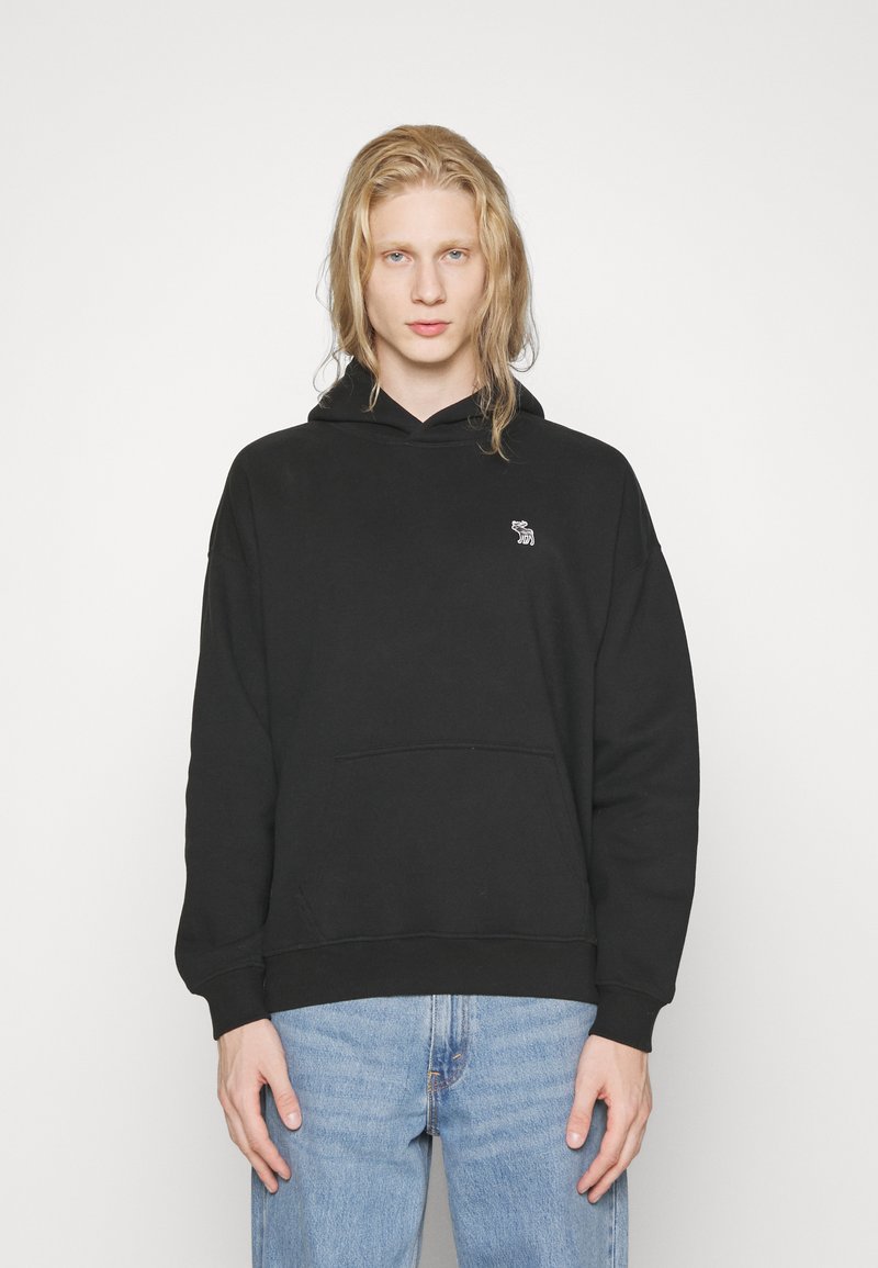 Abercrombie & Fitch ELEVATED ICON Kapuzenpullover black/schwarz
